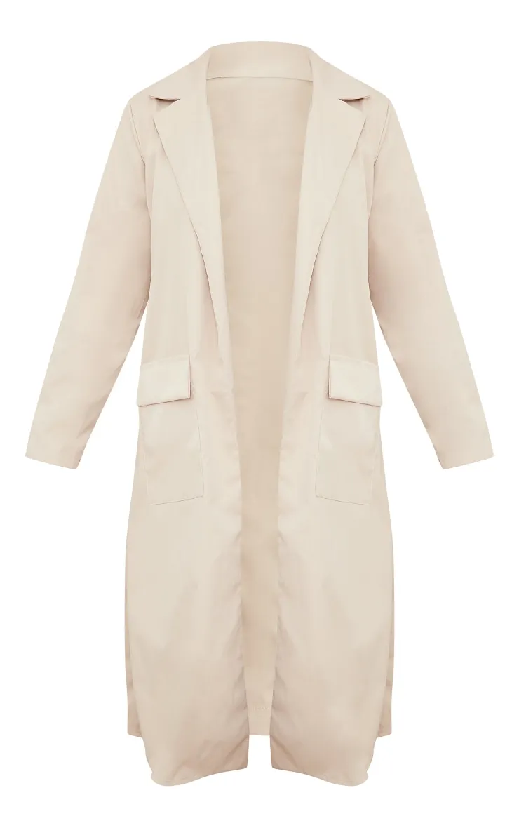 Stone Belted Longline Trench Coat | Outerwear