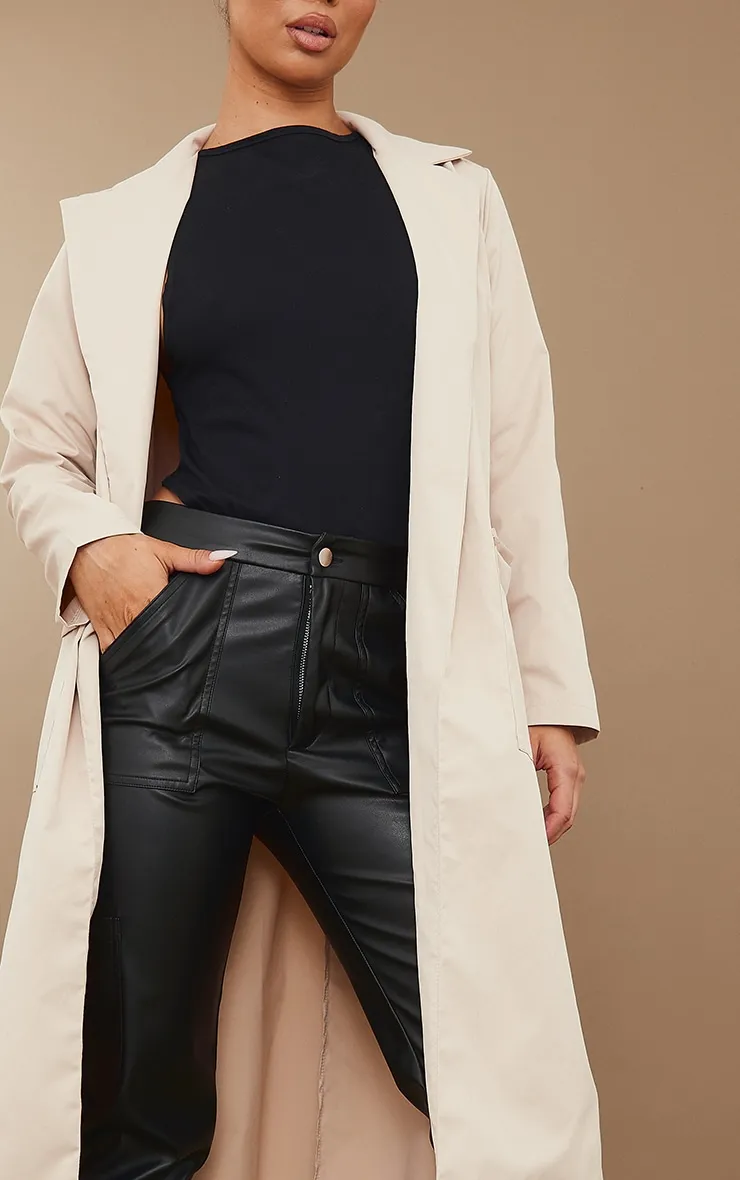 Stone Belted Longline Trench Coat | Outerwear