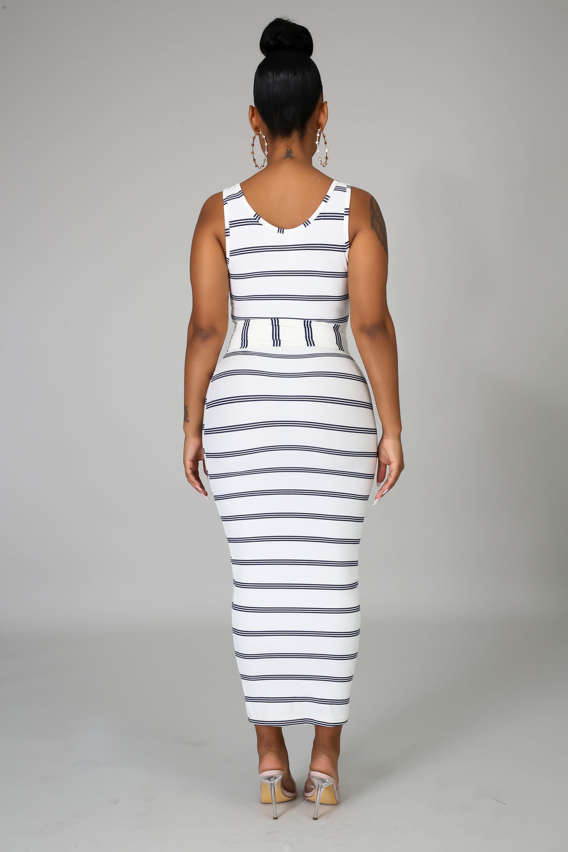 Stripes Midi Dress