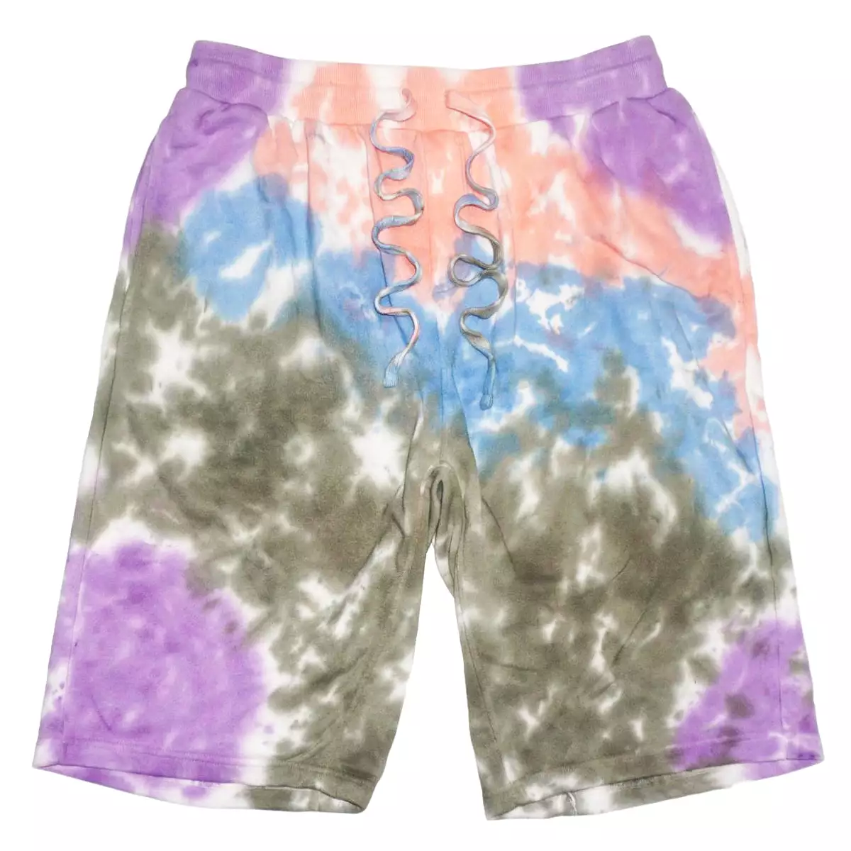 Tie-Dye Shorts (Olive/Pink/Prp) /D14