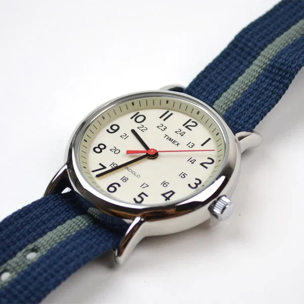 Timex - Weekender - Cream / Blue-Grey Nato Strap