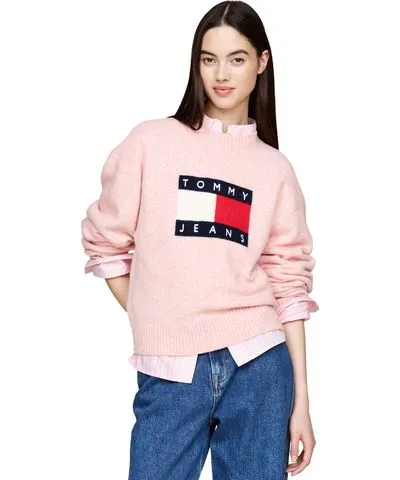 Tommy Hilfiger Women's Melange Flag Crewneck Sweater