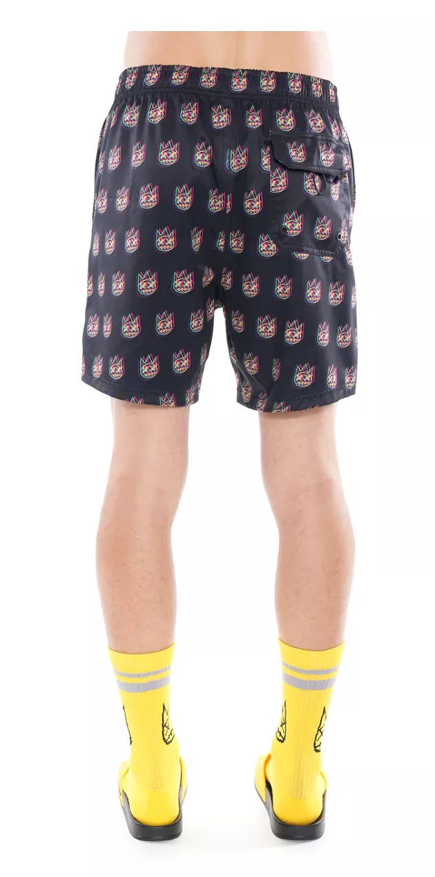 Trippy Swim Short (Blk/Multi) /C6