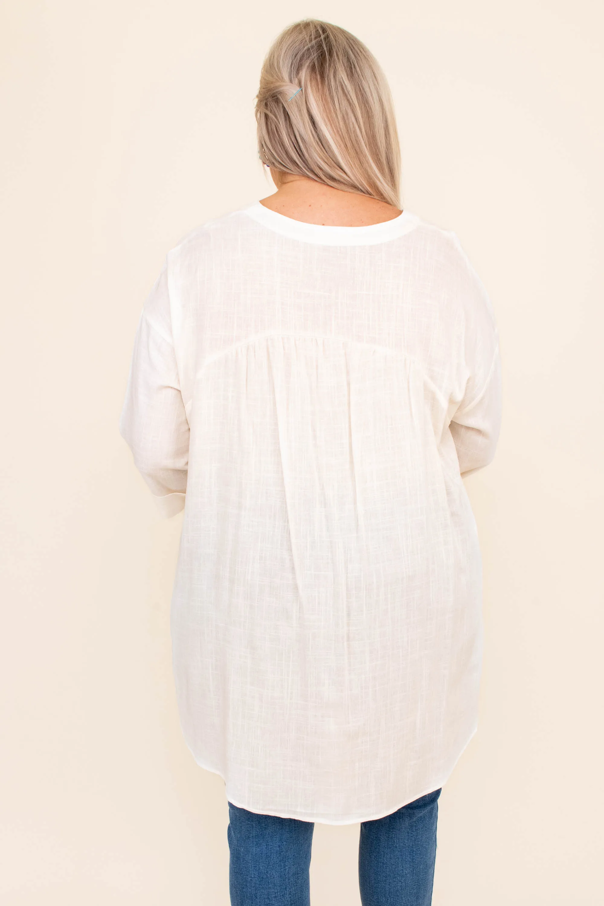 Uncertain Romance Top, Off White