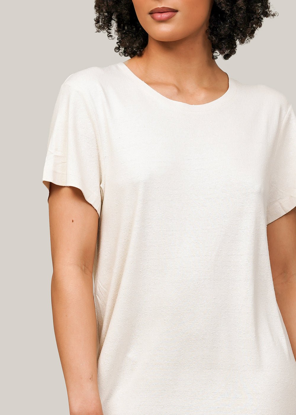 Undyed Silk Tee Dress