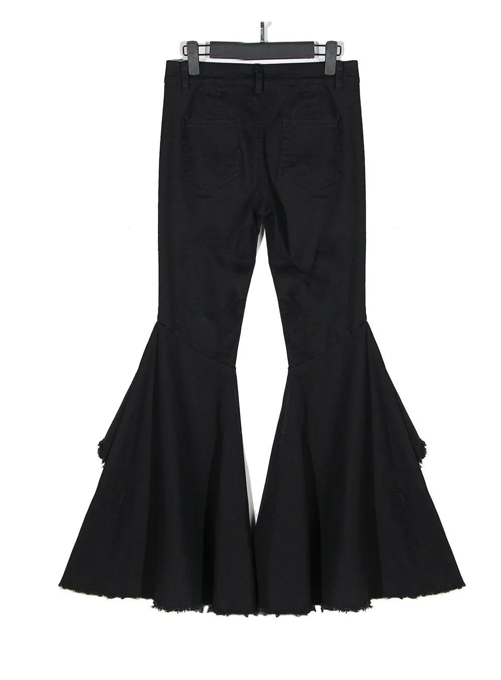 Usatani High Waisted Pocket Flare Pants - Black