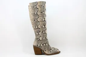 Vince Camuto Gravana Women's Tan Snake Boots 6M(ZAP14467)